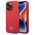 Carcasa Lacoste Iconic Petit Pique cu MagSafe compatibila cu iPhone 14 Pro, Rosu 4 - lerato.ro