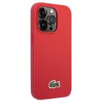 Carcasa Lacoste Iconic Petit Pique cu MagSafe compatibila cu iPhone 14 Pro, Rosu 5 - lerato.ro