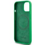 Carcasa Lacoste Silicone Croc Logo cu MagSafe compatibila cu iPhone 15 Plus / 14 Plus, Verde 8 - lerato.ro