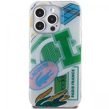 Carcasa Lacoste Double Layer Patch cu MagSafe compatibila cu iPhone 15 Pro, Verde