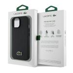 Carcasa Lacoste Iconic Petit Pique cu MagSafe compatibila cu iPhone 15 / 14 / 13, Negru 9 - lerato.ro