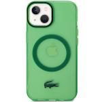 Carcasa Lacoste Transparent Design cu MagSafe compatibila cu iPhone 15 Plus / 14 Plus, Verde 2 - lerato.ro