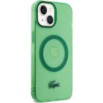 Carcasa Lacoste Transparent Design cu MagSafe compatibila cu iPhone 15 Plus / 14 Plus, Verde 5 - lerato.ro