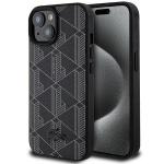 Carcasa Lacoste Blend Monogram cu MagSafe compatibila cu iPhone 15 / 14 / 13, Negru 4 - lerato.ro