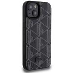 Carcasa Lacoste Blend Monogram cu MagSafe compatibila cu iPhone 15 / 14 / 13, Negru 5 - lerato.ro