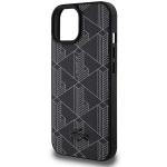 Carcasa Lacoste Blend Monogram cu MagSafe compatibila cu iPhone 15 / 14 / 13, Negru 7 - lerato.ro