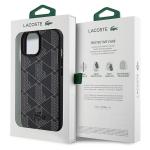 Carcasa Lacoste Blend Monogram cu MagSafe compatibila cu iPhone 15 / 14 / 13, Negru 9 - lerato.ro