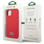 Carcasa Lacoste Iconic Petit Pique cu MagSafe compatibila cu iPhone 15 / 14 / 13, Rosu 9 - lerato.ro
