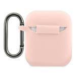 Carcasa Lacoste Silicone Collection compatibila cu Apple AirPods, Roz 3 - lerato.ro