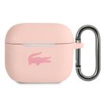 Carcasa Lacoste Silicone Collection compatibila cu Apple AirPods 3, Roz 2 - lerato.ro