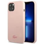 Carcasa Lacoste Silicone Plain compatibila cu iPhone 15 / 14 / 13, Roz 4 - lerato.ro