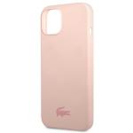 Carcasa Lacoste Silicone Plain compatibila cu iPhone 15 / 14 / 13, Roz 7 - lerato.ro