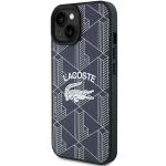 Carcasa Lacoste Monogram Vintage Logo compatibila cu iPhone 15 / 14 / 13, Navy Blue 3 - lerato.ro