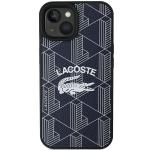 Carcasa Lacoste Monogram Vintage Logo compatibila cu iPhone 15 / 14 / 13, Navy Blue 2 - lerato.ro