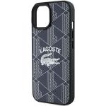 Carcasa Lacoste Monogram Vintage Logo compatibila cu iPhone 15 / 14 / 13, Navy Blue 7 - lerato.ro