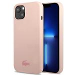 Carcasa Lacoste Silicone Plain compatibila cu iPhone 13 Mini, Roz 4 - lerato.ro