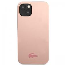 Carcasa Lacoste Silicone Plain compatibila cu iPhone 13 Mini, Roz