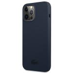 Carcasa Lacoste Silicone Plain compatibila cu iPhone 13 Pro, Navy Blue 3 - lerato.ro