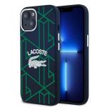 Carcasa Lacoste Silicone Monogram Vintage Logo compatibila cu iPhone 15 / 14 / 13, Navy Blue 4 - lerato.ro