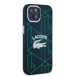 Carcasa Lacoste Silicone Monogram Vintage Logo compatibila cu iPhone 15 / 14 / 13, Navy Blue 5 - lerato.ro