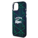 Carcasa Lacoste Silicone Monogram Vintage Logo compatibila cu iPhone 15 / 14 / 13, Navy Blue 7 - lerato.ro