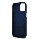 Carcasa Lacoste Silicone Monogram Vintage Logo compatibila cu iPhone 15 / 14 / 13, Navy Blue 8 - lerato.ro