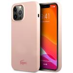 Carcasa Lacoste Silicone Plain compatibila cu iPhone 13 Pro Max, Roz 4 - lerato.ro