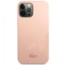 Carcasa Lacoste Silicone Plain compatibila cu iPhone 13 Pro Max, Roz