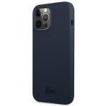 Carcasa Lacoste Silicone Plain compatibila cu iPhone 13 Pro Max, Navy Blue 3 - lerato.ro