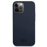 Carcasa Lacoste Silicone Plain compatibila cu iPhone 13 Pro Max, Navy Blue 2 - lerato.ro
