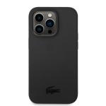 Carcasa Lacoste Silicone Plain compatibila cu iPhone 14 Pro, Negru 2 - lerato.ro