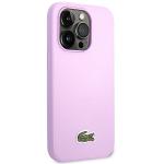 Carcasa Lacoste Iconic Petit Pique compatibila cu iPhone 14 Pro, Violet 5 - lerato.ro