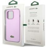 Carcasa Lacoste Iconic Petit Pique compatibila cu iPhone 14 Pro, Violet 9 - lerato.ro