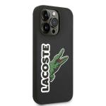 Carcasa Lacoste Silicone Head Crocodile compatibila cu iPhone 14 Pro, Negru 5 - lerato.ro