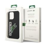Carcasa Lacoste Silicone Head Crocodile compatibila cu iPhone 14 Pro, Negru 9 - lerato.ro