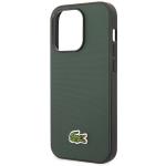 Carcasa Lacoste Iconic Petit Pique compatibila cu iPhone 14 Pro, Dark Green 7 - lerato.ro
