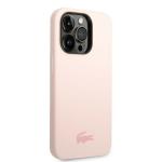 Carcasa Lacoste Silicone Plain compatibila cu iPhone 14 Pro, Roz 5 - lerato.ro