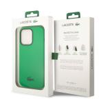 Carcasa Lacoste Silicone Plain compatibila cu iPhone 14 Pro, Verde 8 - lerato.ro