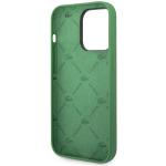 Carcasa Lacoste Silicone Allover Pattern compatibila cu iPhone 14 Pro, Verde 8 - lerato.ro