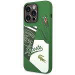 Carcasa Lacoste Silicone Patchwork compatibila cu iPhone 14 Pro, Verde 3 - lerato.ro