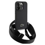 Carcasa Lacoste Iconic Petit Pique Crossbody compatibila cu iPhone 14 Pro, Negru 4 - lerato.ro