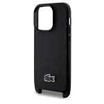 Carcasa Lacoste Iconic Petit Pique Crossbody compatibila cu iPhone 14 Pro, Negru 6 - lerato.ro