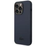 Carcasa Lacoste Liquid Silicone compatibila cu iPhone 14 Pro, Navy Blue 3 - lerato.ro
