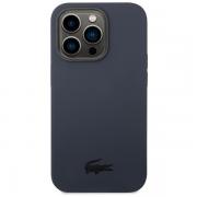 Carcasa Lacoste Liquid Silicone compatibila cu iPhone 14 Pro, Navy Blue