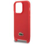 Carcasa Lacoste Iconic Petit Pique Crossbody compatibila cu iPhone 14 Pro, Rosu 5 - lerato.ro