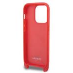 Carcasa Lacoste Iconic Petit Pique Crossbody compatibila cu iPhone 14 Pro, Rosu 6 - lerato.ro