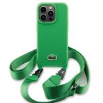 Carcasa Lacoste Iconic Petit Pique Crossbody compatibila cu iPhone 14 Pro, Verde 2 - lerato.ro