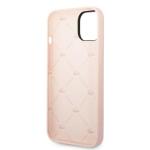 Carcasa Lacoste Silicone Plain compatibila cu iPhone 15 Plus / 14 Plus, Roz 8 - lerato.ro