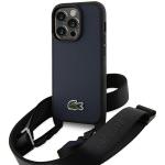 Carcasa Lacoste Iconic Petit Pique Crossbody compatibila cu iPhone 14 Pro, Navy Blue 3 - lerato.ro