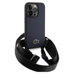 Carcasa Lacoste Iconic Petit Pique Crossbody compatibila cu iPhone 14 Pro, Navy Blue 4 - lerato.ro